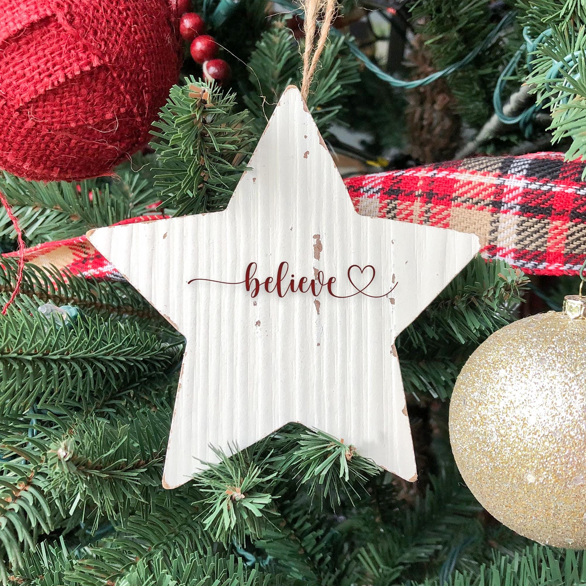 Believe Script Heart SVG: Christmas Cut File (digital Download) - Etsy