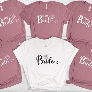 Bachelorette Party Shirts, Bride Team Bride Shirt, Bride Tshirt, Wedding Tee, Bridal Party Gift, Team Bride Tees, Bridesmaid Proposal Gifts