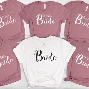 Bachelorette Party Shirts, Bride Team Bride Shirt, Bride Tshirt, Wedding Tee, Bridal Party Gift, Team Bride Tees, Bridesmaid Proposal Gifts