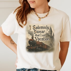 Comfort Colors Wizard Vacation Shirt | I Solemnly Swear that I am on Vacation