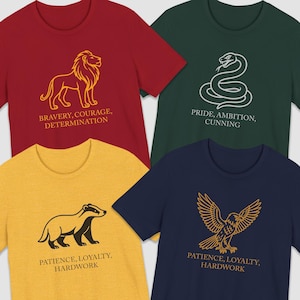 Wizarding School House T-Shirt, HP House Shirt, Universal Vacation T-Shirt, Wizard World Gift, Matching Wizard Houses Shirt