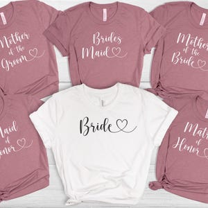 Bridesmaids Shirt, Bridesmaid Custom Tshirts, Wedding Custom Shirts, Maid Of Honor Shirt, Bridesmaid Gift,Bridal Party Shirts, Bride&#39;s Babes
