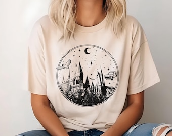 Wizard School Shirt: Fantasy Castle, Magic World Tee
