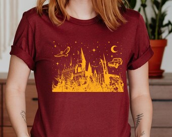 Magic School Shirt: Fantasy World Castle, Family Trip Tee