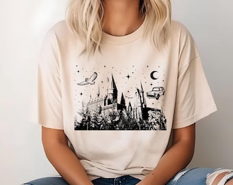 Magic School Shirt: Fantasy Castle, Wizard World Tee