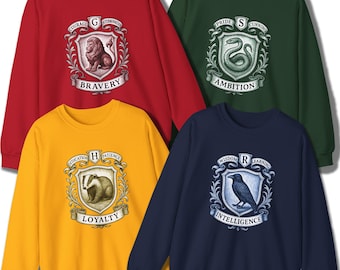 Felpa della scuola di magia: pullover mascotte - regalo accogliente