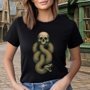 Dark Mark Snake House Shirt: Wizard School Death Eater Tee
