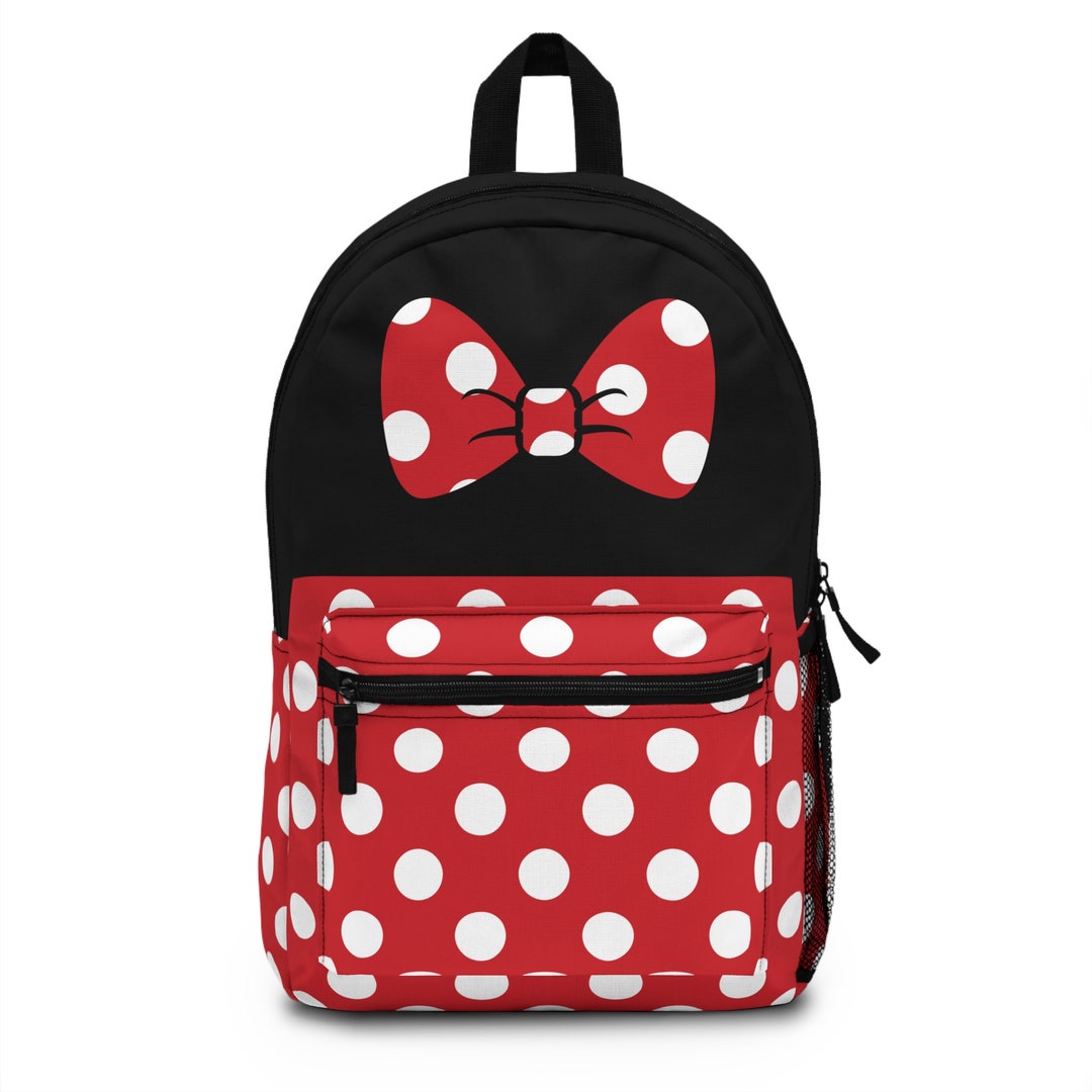 Red Polka Dot Backpack – Mouse-inspired Bow Bag for Disney  display picture 1