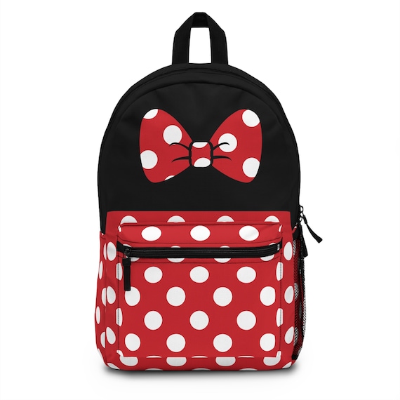 Red Polka Dot Backpack – Mouse-inspired Bow Bag for Disney  display picture 3
