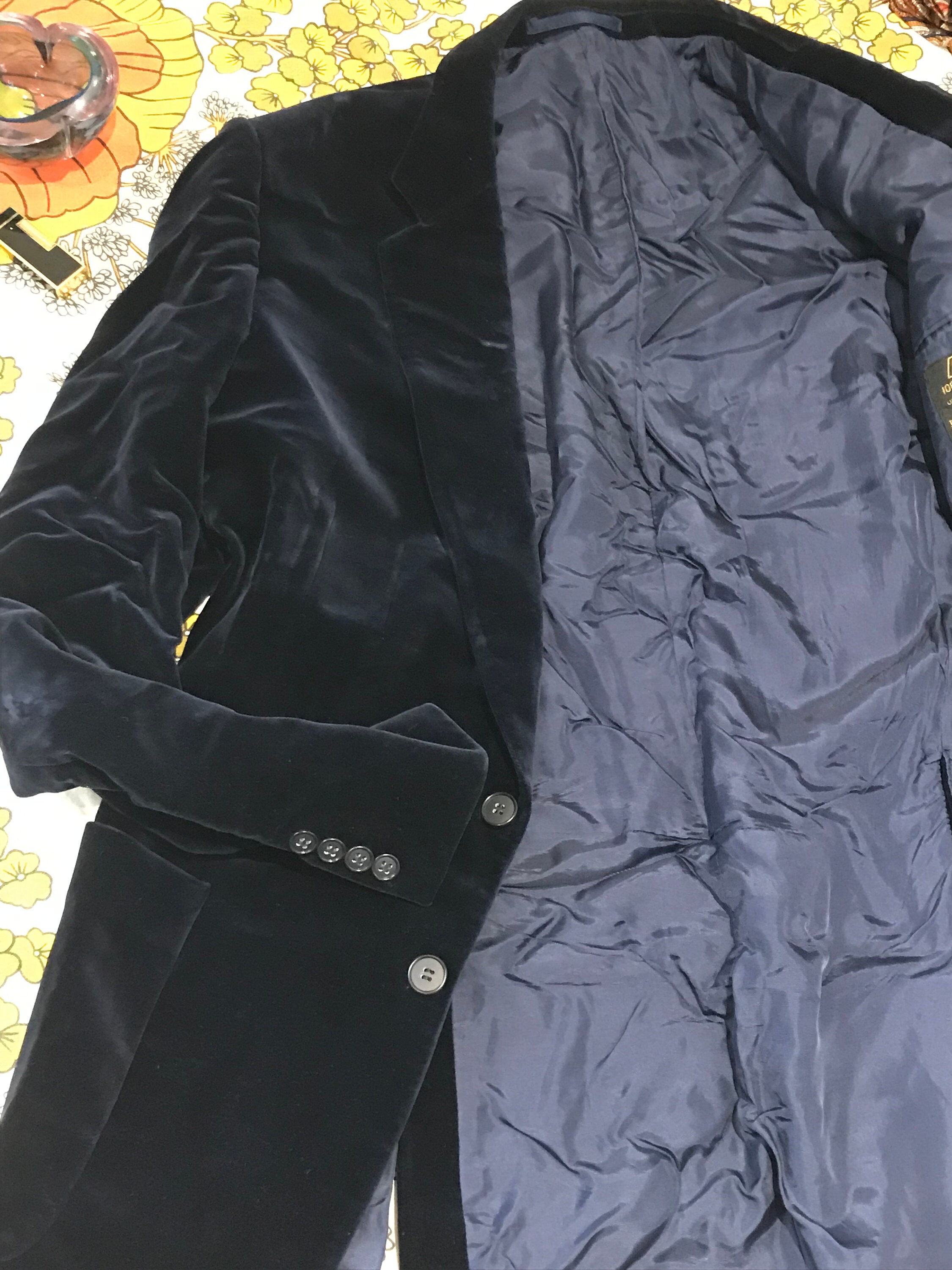 1970s Blue Wool Dolman Blazer w/ Resin Buttons main image 0