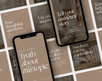 Carousel Canva Template: Instagram Social Media Marketing (Digital Download)