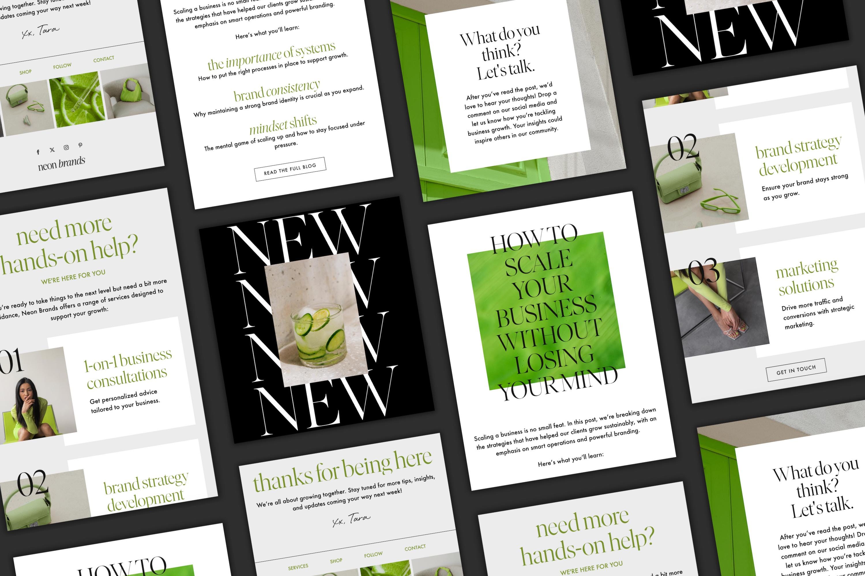 Weekly Update Flodesk Email Template - Etsy