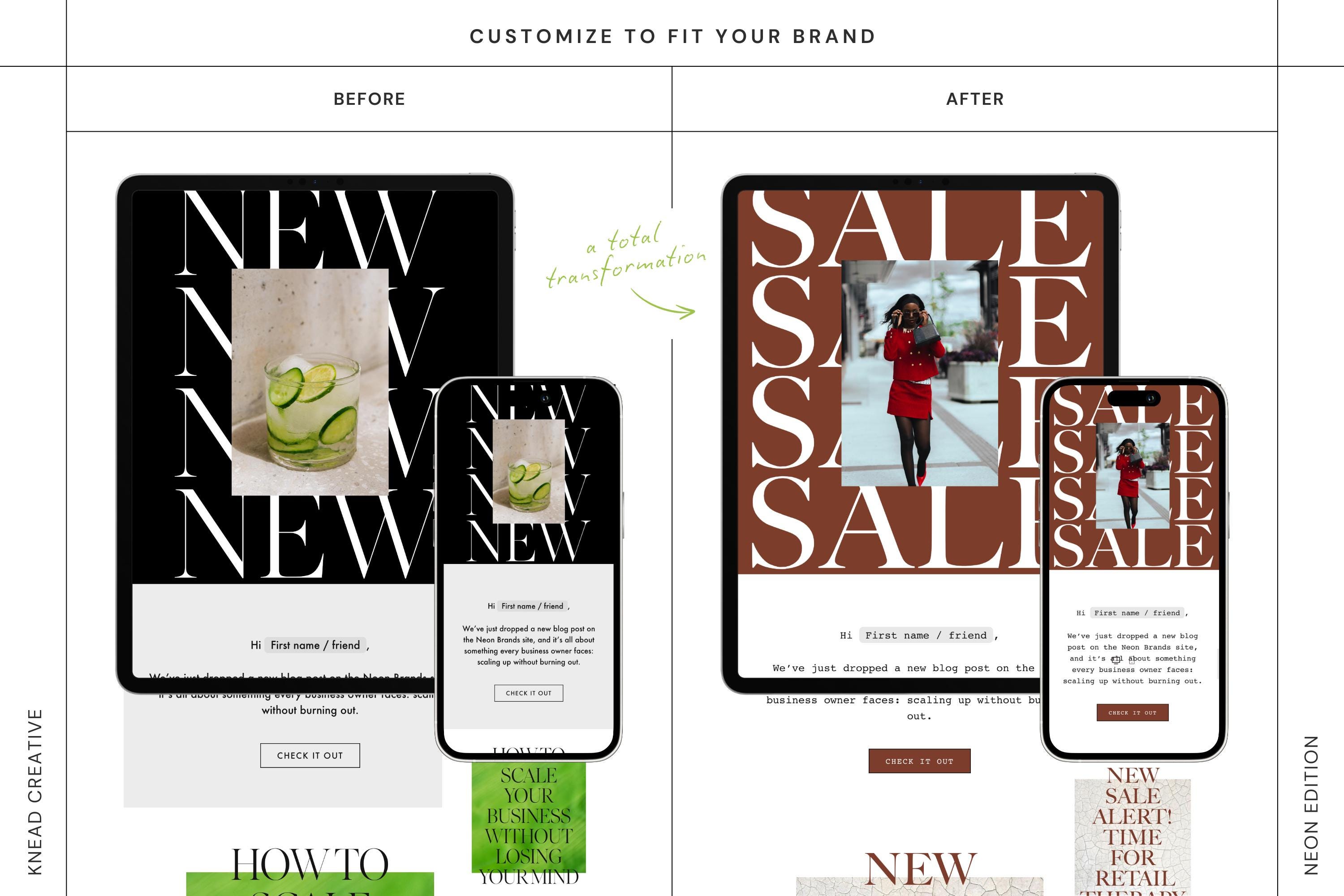 Weekly Update Flodesk Email Template - Etsy