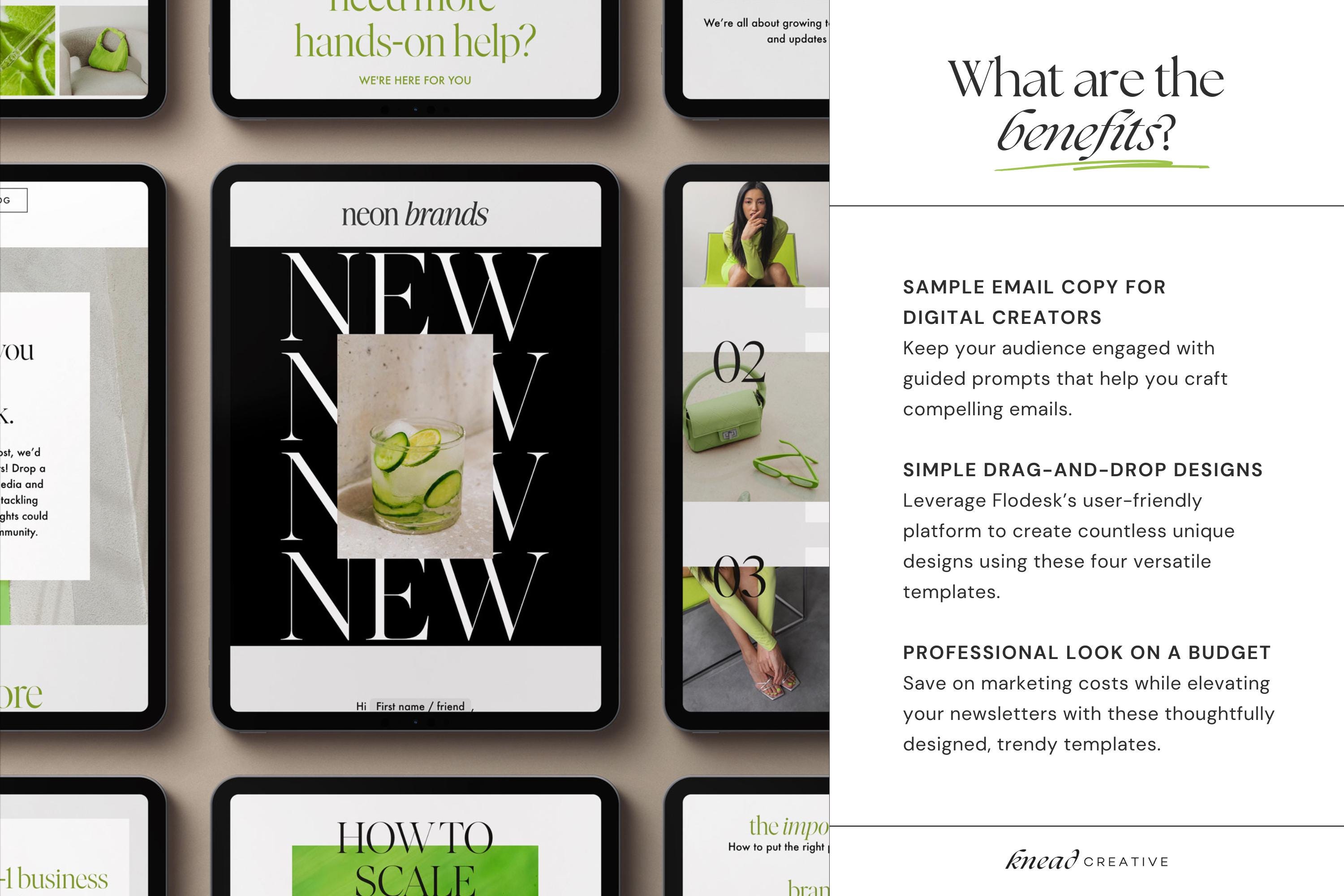 Weekly Update Flodesk Email Template - Etsy