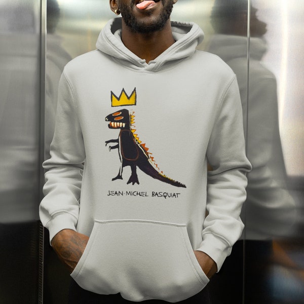 Dinosaur Hoodie, African American Artist Hoodie, Street Art Hoodie, Graffiti Hoodie, Black History Hoodie