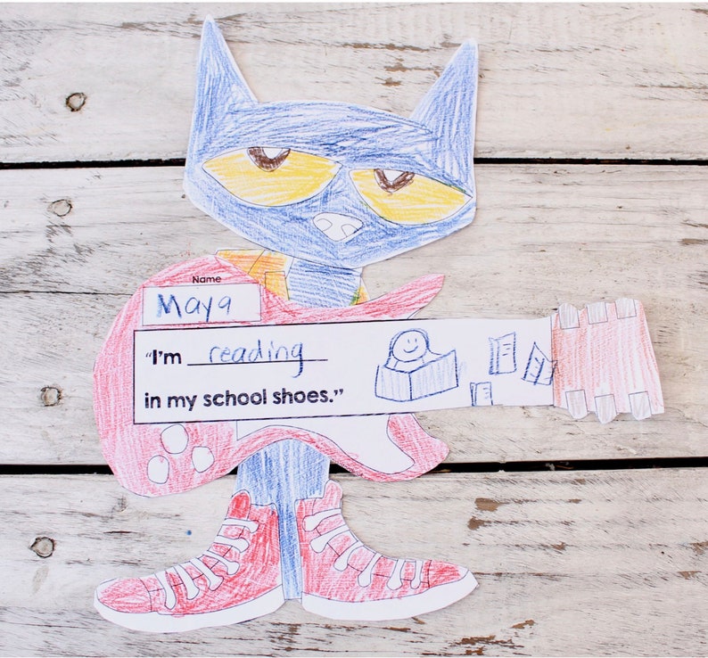 Pete the Cat Rocking in My School Shoes Book Read Aloud Craft Back to