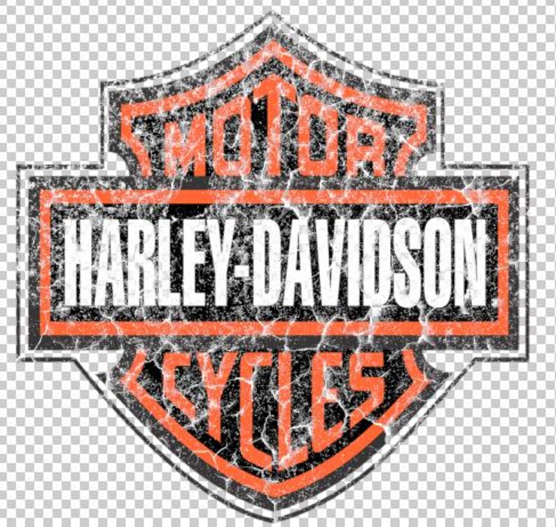 Harley Davidson Vintage Texture Logo PNG PSD - Etsy Australia