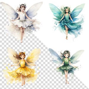 Watercolor Fairy Clipart, Magical Witch Clipart, Mystical Clipart ...