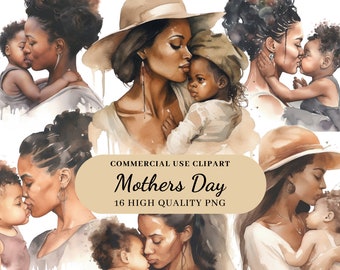 Watercolor Mother's Day Clipart, Mom and Baby, Gift Mother Days, Mother's Days Gift, Moms Mothers Days, Mothers Day Personal, Commercial Use
