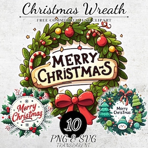Clipart De Guirlanda De Natal Em Aquarela, Clipart De Decorações De Guirlanda De Natal, Clipart De Feliz Natal, Download De Clipart De Natal PNG e SVG
