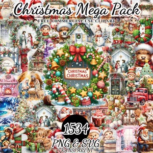 水彩画のクリスマスのキリスト降誕シーンのクリップアート バンドル、宗教的な聖家族の工芸品と装飾、聖家族、SVG 昇華デザイン、スクラップブック