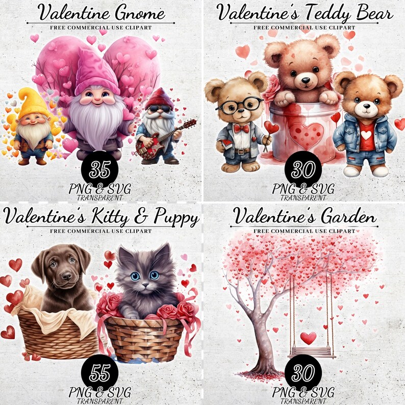 Valentine Sublimation Clipart Bundle, Valentine Bundle Designs ...