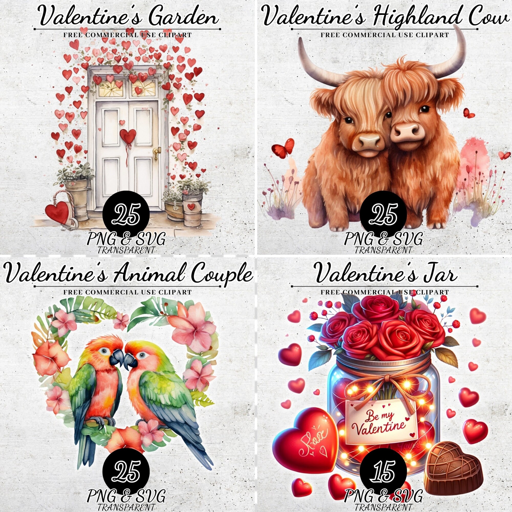 Valentine Sublimation Clipart Bundle, Valentine Bundle Designs ...