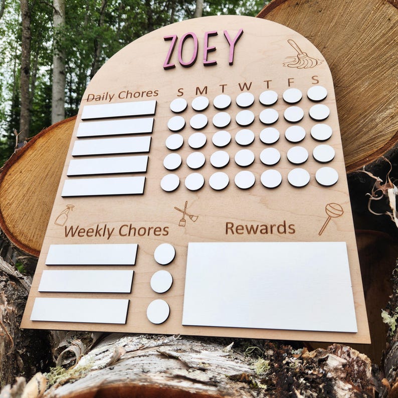 Kids Chore Chart - Etsy