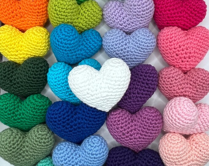 Crochet Heart Heart Plushie Crochet Heart Buddy Heart Plush Crochet