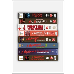 Elm Street VHS - Art Print / Poster - Light BG
