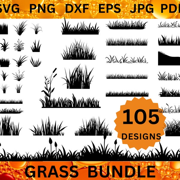 105 Grass SVG Bundle Grass Cricut Landscape Cut Files Plant Silhouette Wild Grass Svg Lawn Cricut Grass Svg Png Landscape Vector Dxf Eps Jpg