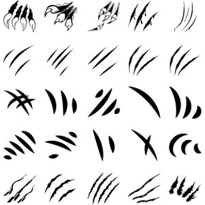 50 SCRATCHES SVG BUNDLE Claw Svg Files Slash Cut Files Dangerous Cricut ...