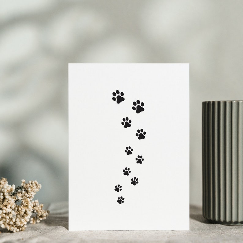 45 PET FOOTPRINT SVG Bundle Pet Paw Print Cricut Valp Paw Svg Cut File Cat Paw Print Silhouette Dog Paw Clipart Vector Art Png Dxf Eps Jpg Ai Pdf bild 8