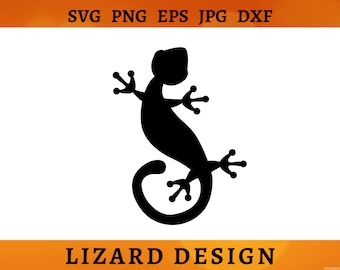 Gecko SVG Lizard PNG Gecko CRICUT Reptile Png voor Shirts Salamander Cut Files Wildlife Clipart Lizard Svg File Gecko Svg Png Dxf Eps Jpg
