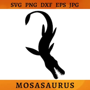 Mosasaurus Dinosaur SVG Dino Cut File Dinosaur CRICUT Mosasaurus SVG Silhouette Dino Clipart Jurassic Park Png Digital Svg Png Dxf Eps Jpg