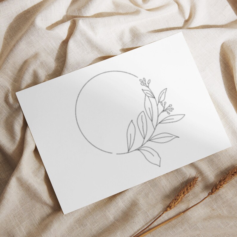 50 FLORAL CIRCLE SVG Bundle Circle Frame Svg Flower Wreath Botanical Frame Wedding Wreath Svg Cricut Silhouette Svg Png Dxf Eps Jpg Ai Pdf image 4