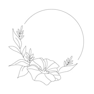 50 FLORAL CIRCLE SVG Bundle Circle Frame Svg Flower Wreath Botanical Frame Wedding Wreath Svg Cricut Silhouette Svg Png Dxf Eps Jpg Ai Pdf image 8