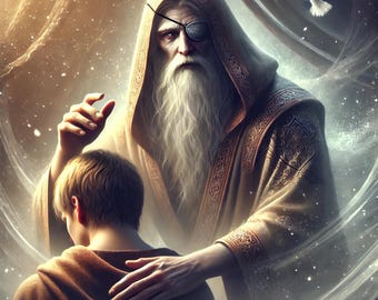 Odin’s Blessing - The Fallen Warrior’s Arrival in Valhalla - Framed Poster