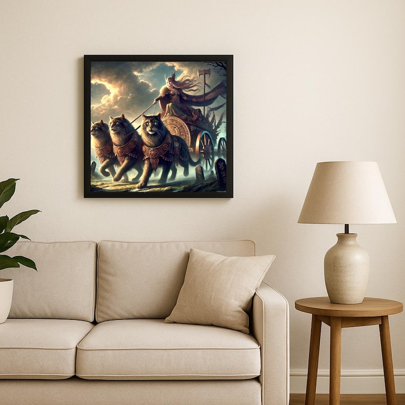 Freya’s Chariot - Goddess of Love and War With Her Mystical Cats ...