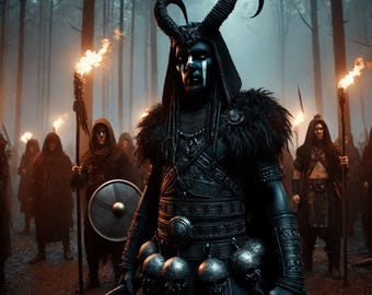 The Dark Harii - Germanic Shadow Warriors Await - Framed Poster