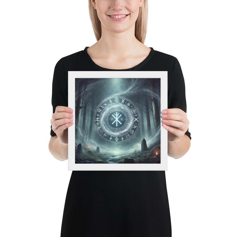 The Rune Portal - Gateway to the Unknown - Framed Poster - Etsy