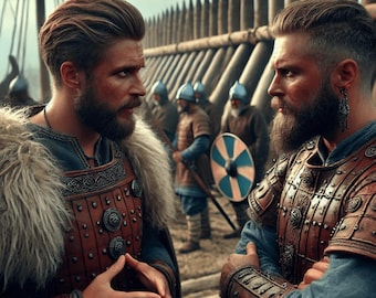 Viking Leaders - Council Before the Voyage - Framed Poster