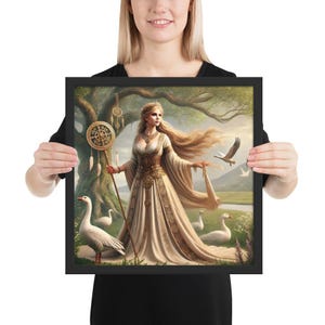 Frigg - the Allmother’s Grace - Framed Poster - Etsy