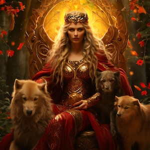 Freya - Goddess of Love and War - Framed Poster