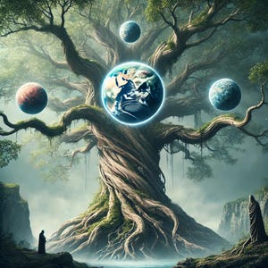 Yggdrasil - The World Tree of Norse Mythology - Framed Poster