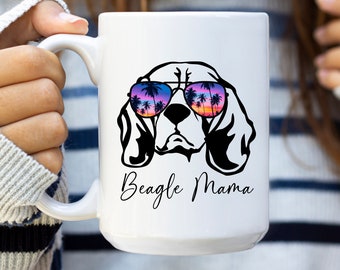 Beagle Mama coffee mug, beagle dog mug, Beagle owner gift, Beagle Mom mug, beagle mama mug, beagle lover gift, beagle mama gift