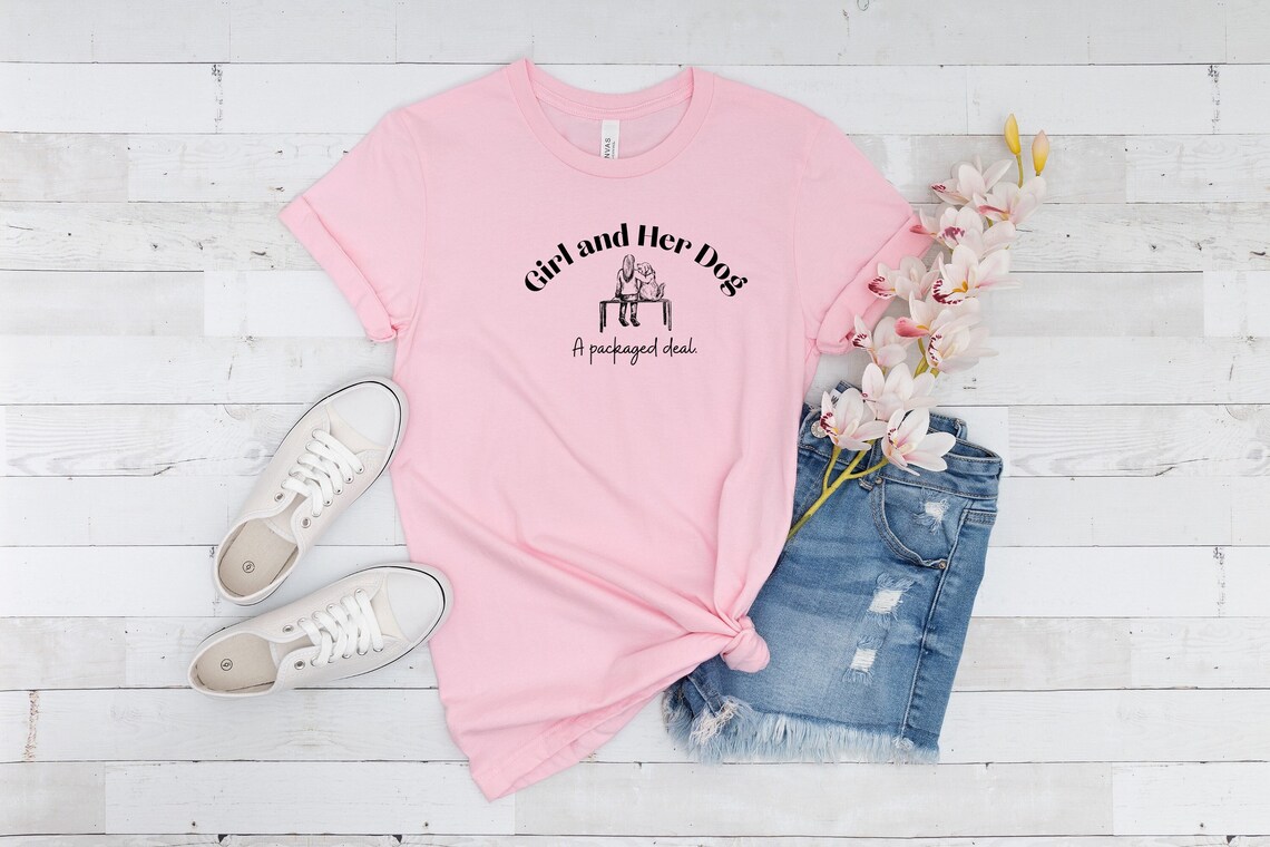 Short Sleeve Tee for Dog Lover Tshirt for Girl Dog Lover Etsy