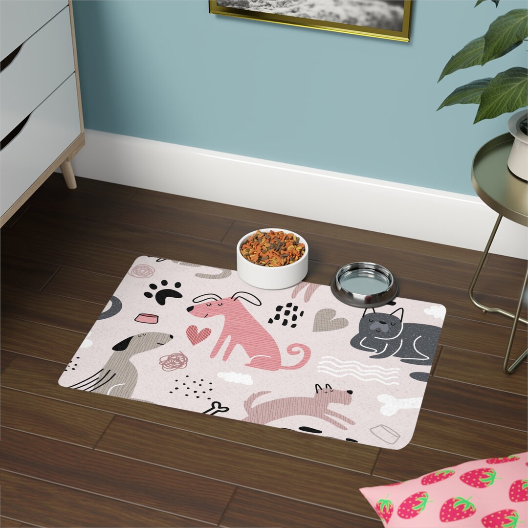 Pet Food or Water Mat Personalized Pet Food Mat Etsy