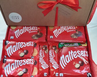 Maltesers Chocolate Gift Box / Chocolate Gift Box / Hampers / Personalised / Treat Box / Letterbox Gift / Present / Gift / Father's Day Gift