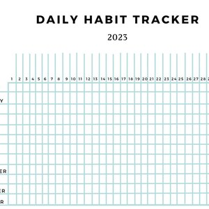 2023 Daily Habit Tracker
